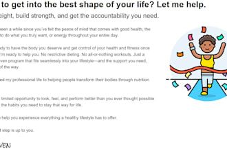 provide expert 1 on 1 nutrition coaching