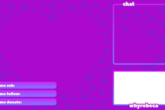 create an overlay and icons for your stream
