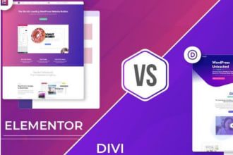 develop wordpress website using divi theme and divi builder