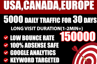 send real visitors, targeted organic web traffic