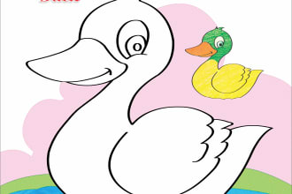 do coloring pages for KDP,  book cover, interior layout