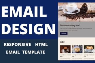 create responsive HTML email template and newsletter