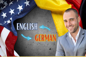 translate texts from english to german and from german to english