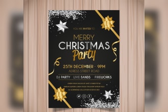 design club event party christmas dj flyers