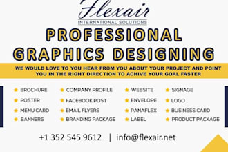 design a professional logo or websites, buisness card etc