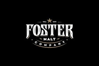 design a vintage logo for craft malt house