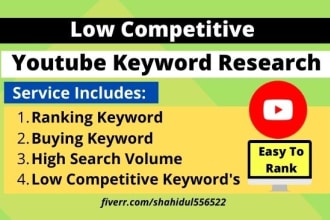 do youtube keyword research that easily ranks on 1st page