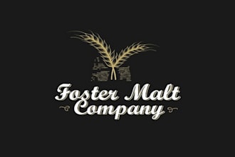design a vintage logo for craft malt house
