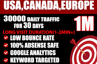 drive organic web traffic america,europe, asia,africa