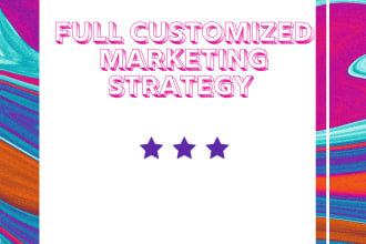 create a marketing strategy and moderate social media platforms