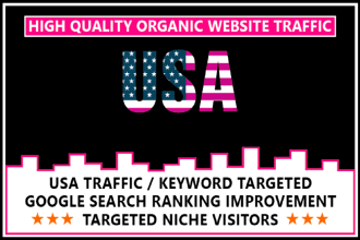 drive organic real USA country traffic to your website