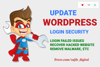 secure wordpress website login security and remove malware
