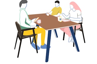 create beautiful flat illustrations