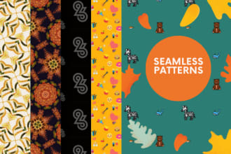 design geometric, icon, logo patterns seamless pattern design for your business