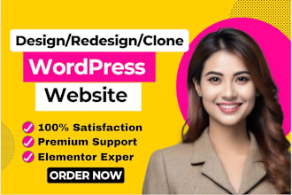 design, redesign, build, copy clone or revamp wordpress website development