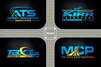 do creative design for transport logistics trucking freight and haulage logo