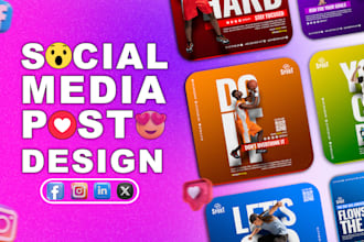 create social media post, facebook ad design, instagram design