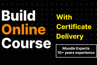 create a full interactive online course