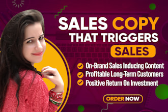 craft sales copy with perfect sales page copywriting