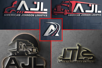 do create logistic transport tracking and cargo logo