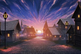 make environment concept art of scene, movie, game, anime