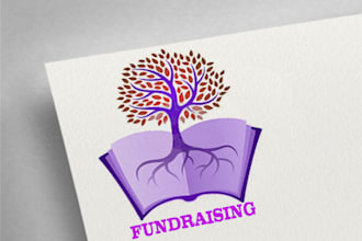 make creative fundraising logo with best quality design