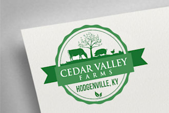 do creative green valley logo design with new concepts