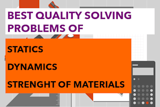 help you solve statics, dynamics and strenght of materials problems
