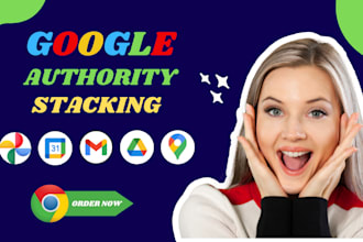 create google authority SEO stacking with rys and omg style