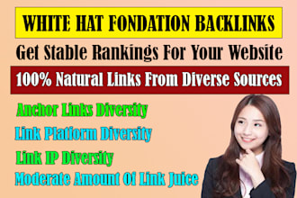 advanced foundation seo white hat natural backlinks campaign