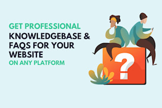 be your website knowledge base and website faqs writer