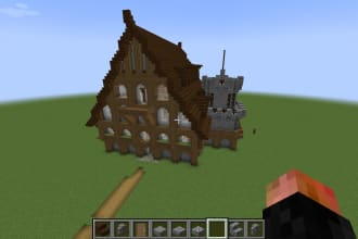 build minecraft medieval structure