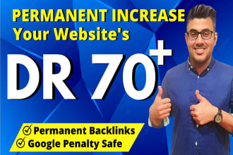 increase ahrefs domain rating DR with high authority dofollow seo backlinks