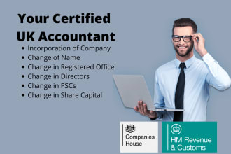 be your certified UK accountant, bookkeeper and tax consultant