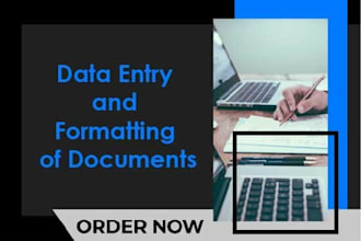 do data entry and formatting of documents