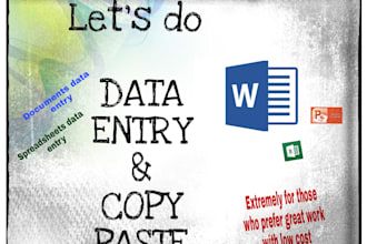 do data entry in ms word