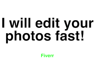 edit you photos fast