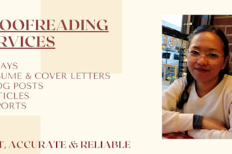 proofread your articles,essays and more