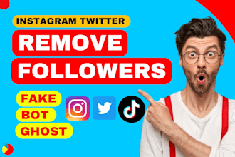 remove fake, ghost followers from your ig and twitter, tiktok unfollow instagram