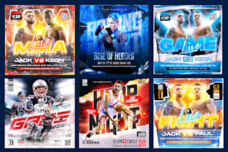design any sports flyer or poster for you