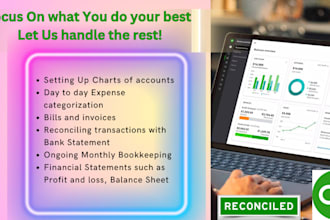 do set up,clean up bookkeeping and reconciliations in quickbooks