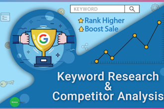expert in keyword research and competitors analysis