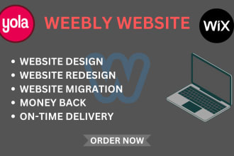 design and redesign wix or weebly website