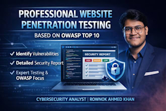 do professional website penetration testing based on owasp top 10