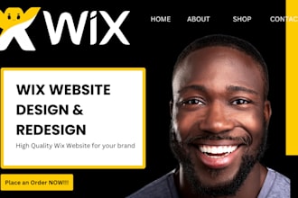 create wix website development, build wix website design