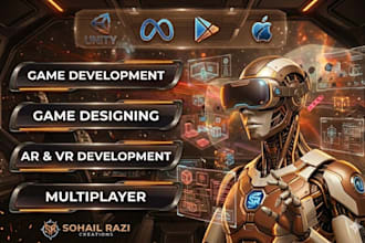develop unity game, ar, VR, metaverse experience