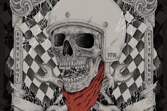 design illustrations with pointillism and artistic line art