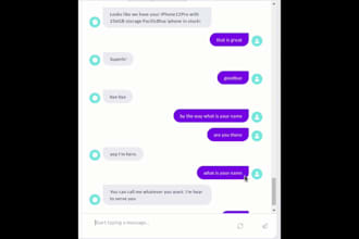 build chatbot integrated with API and  back end database