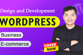 create responsive wordpress shopify website design or website redesign