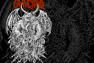 create brutal gore death metal artwork